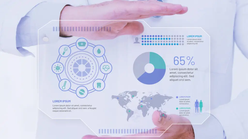 Uma ilustração ou foto conceitual mostrando uma rede de conexões entre profissionais de saúde e tecnologia, simbolizando a gestão eficiente e integrada.
